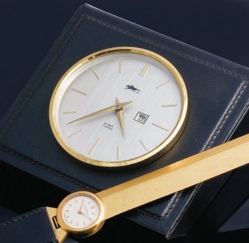 LONGCHAMP (Pendulette 8 jours / Coffret à Cigarillo)